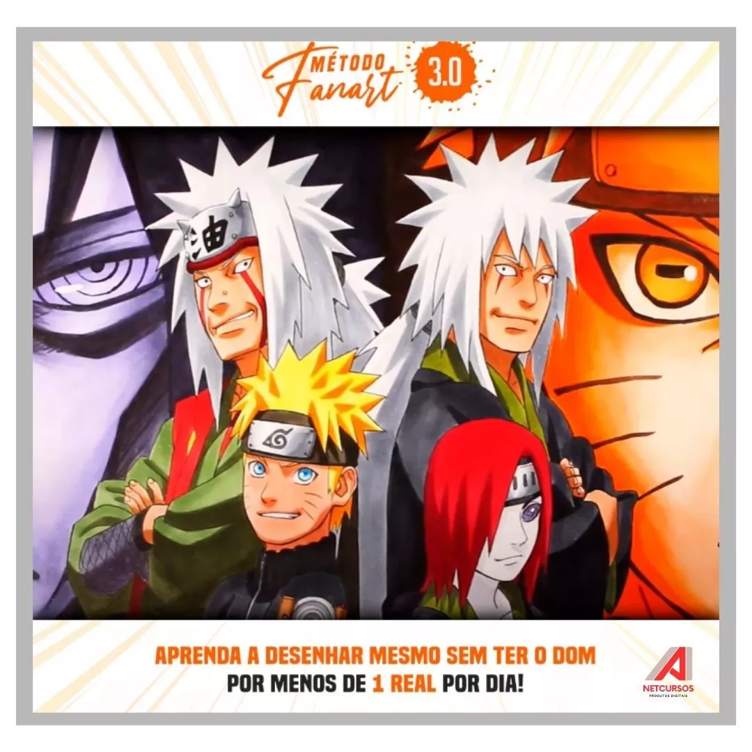 Método Fanart 3.0 - Curso Online  Naruto painting, Naruto uzumaki art,  Naruto sketch